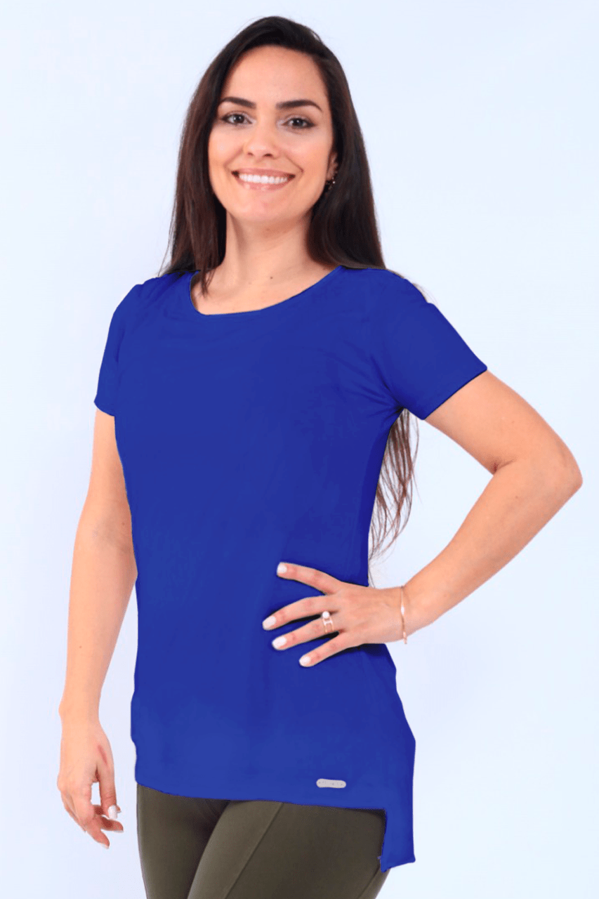 Blusa Sobre Legging Azul Bic