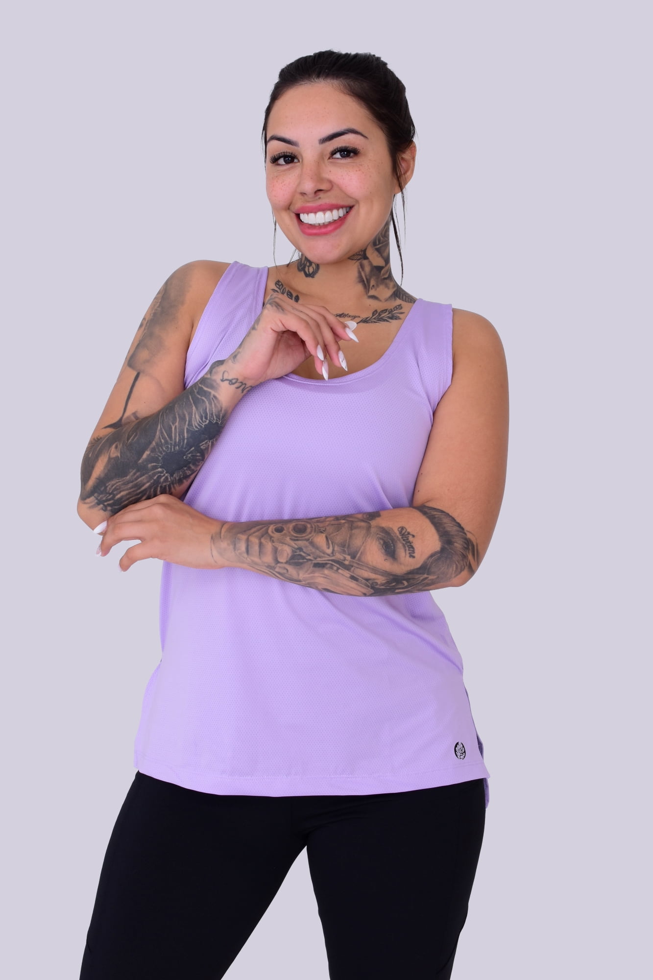 Regata Sobre Legging Lilás