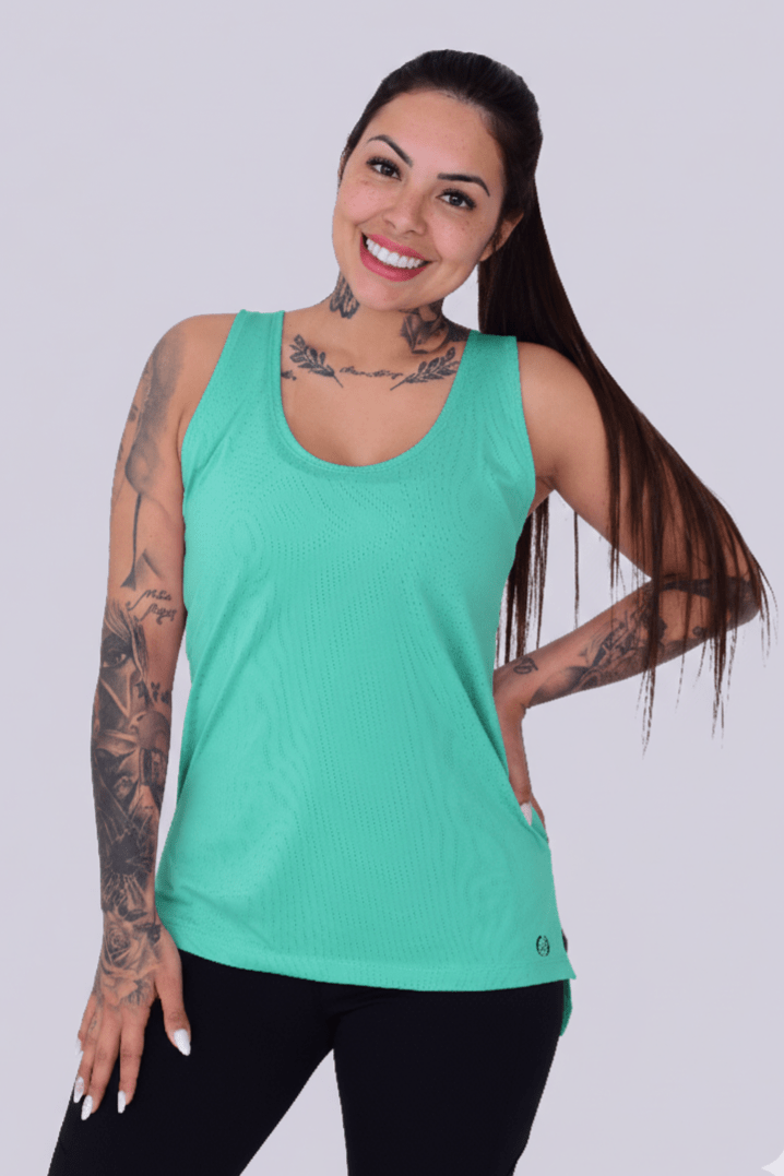 Regata Sobre Legging Verde Acqua