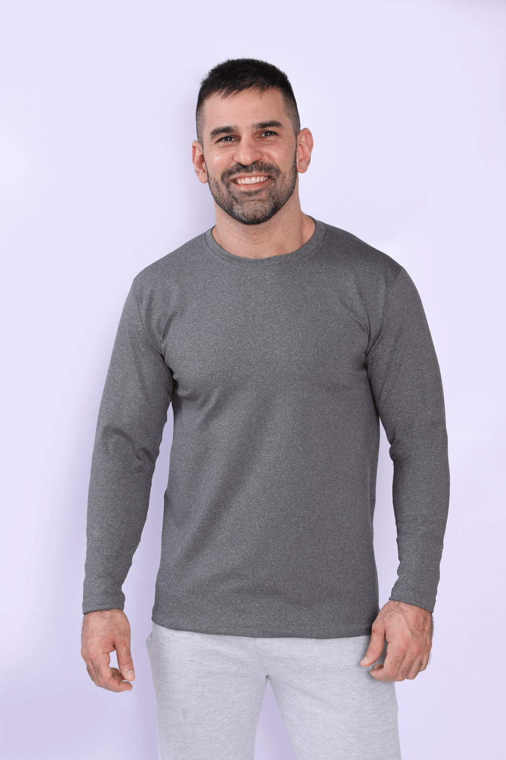 Blusa Térmica Peluciada Masculina Mescla