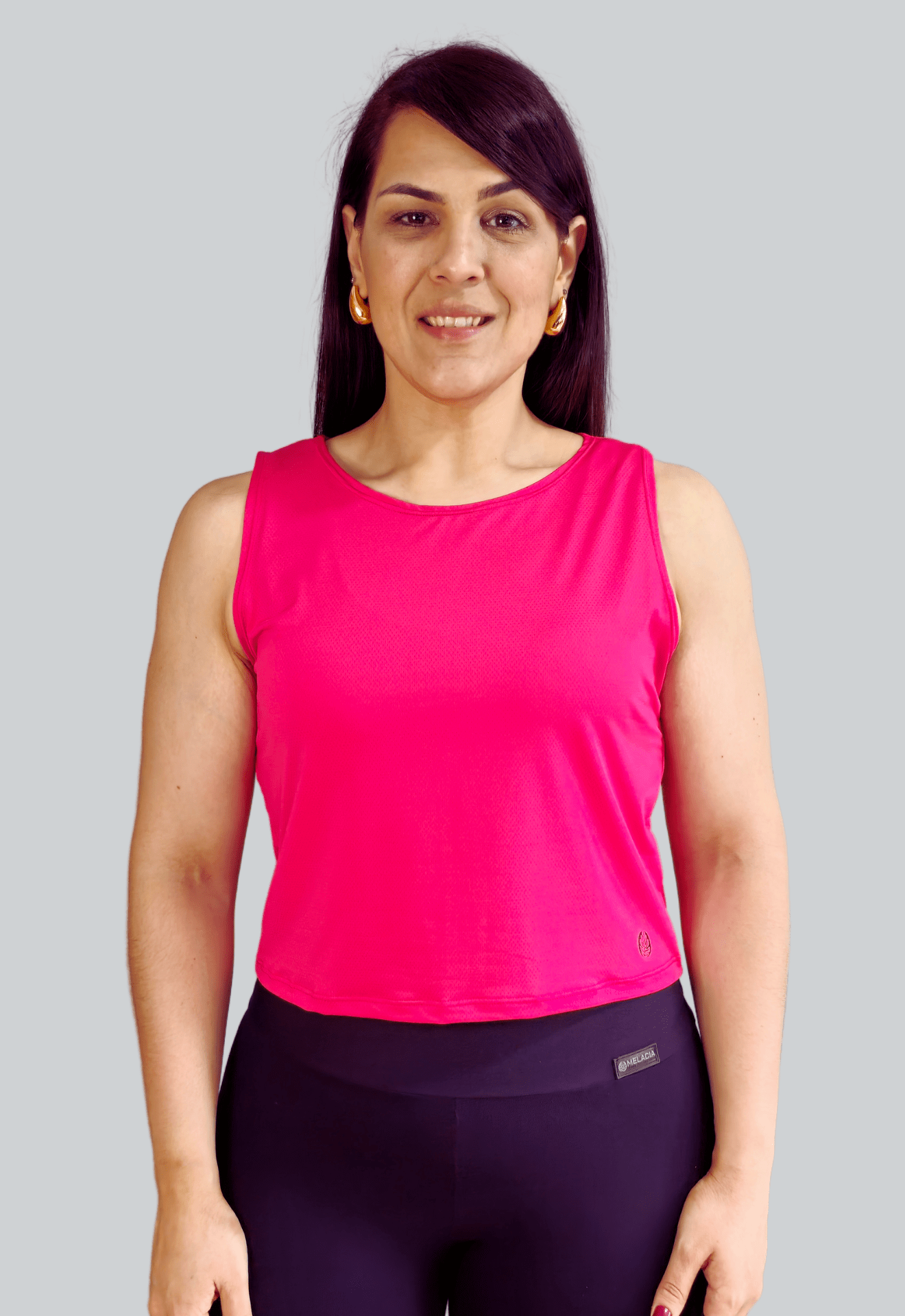 Cropped Fitness Regata Rosa