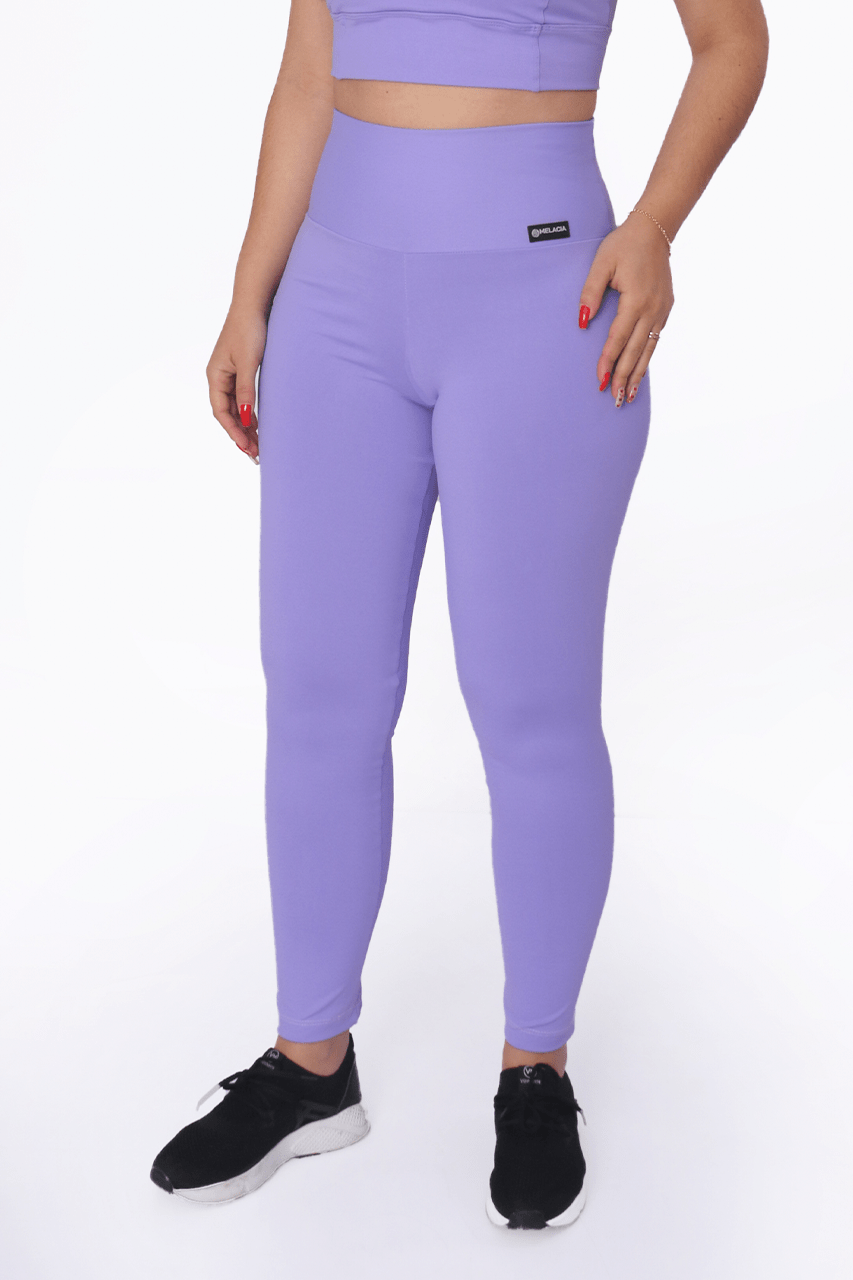 Calça Legging Feminina Cós Alto Roxa - Lithe