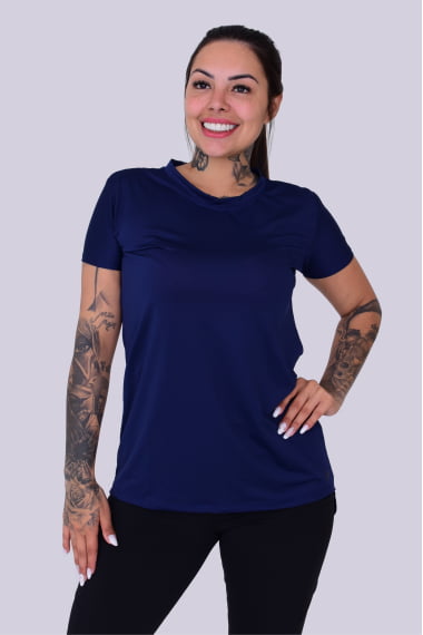 Blusa Sobre Legging Azul Marinho