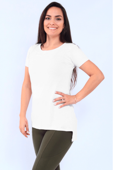 Blusa Sobre Legging Branca