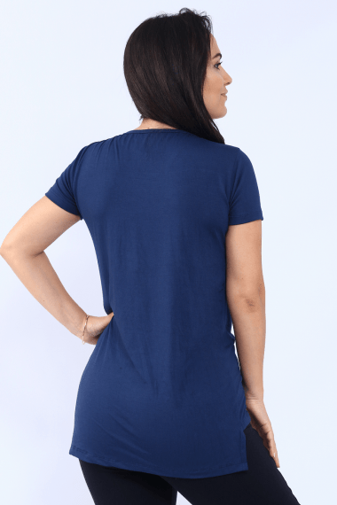 BLUSA SOBRE LEGGING AZUL MARINHO