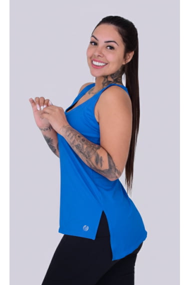 REGATA SOBRE LEGGING AZUL ROYAL