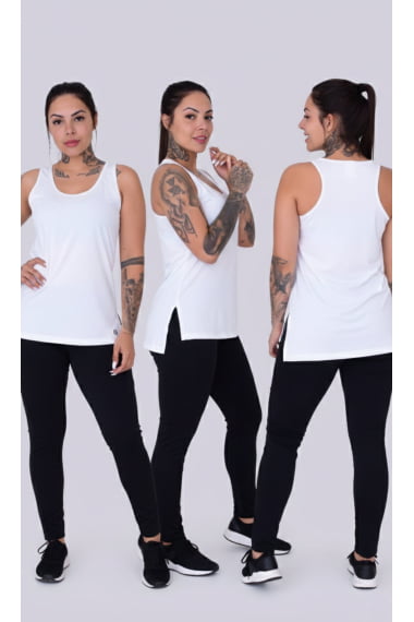 REGATA SOBRE LEGGING BRANCA