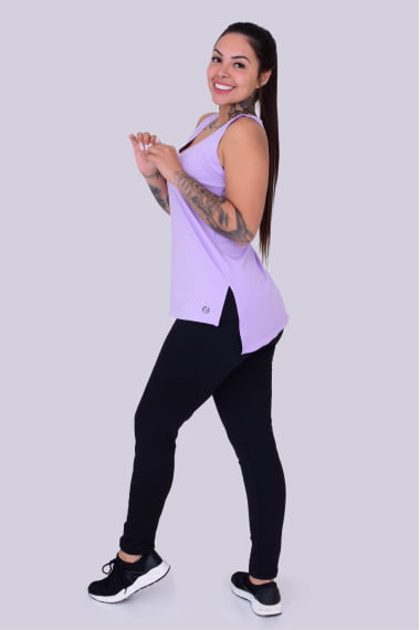 Regata Sobre Legging Lilás
