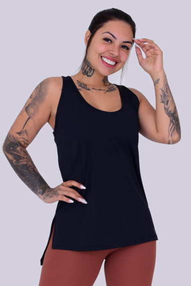 Regata Sobre Legging Preta