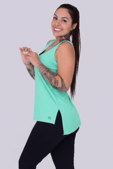 REGATA SOBRE LEGGING VERDE ACQUA