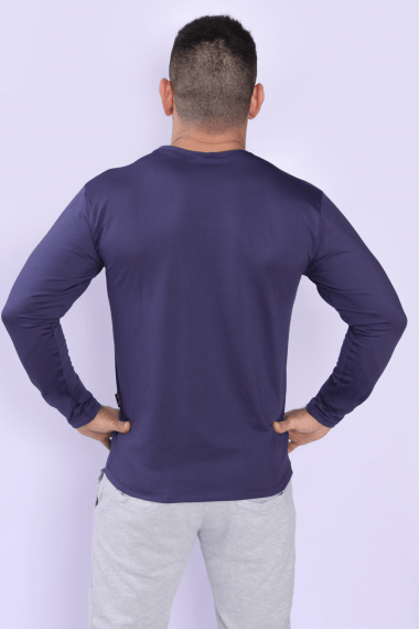 Blusa Térmica Peluciada Masculina Azul Marinho