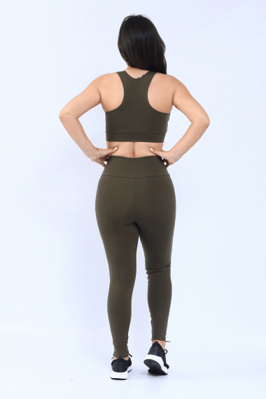 Calça Legging Verde Militar