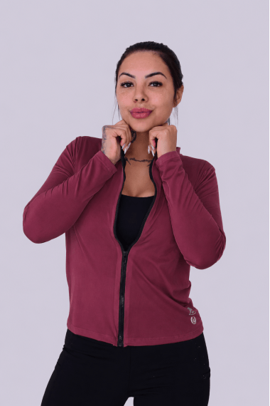 CASACO FITNESS BORDÔ CASACO FITNESS BORDÔ