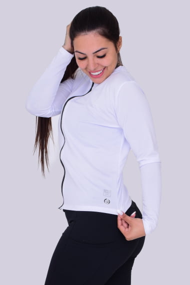 Casaco Fitness Feminino Bordô com Zíper Tratorado