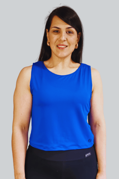 CROPPED FITNESS REGATA AZUL ROYAL