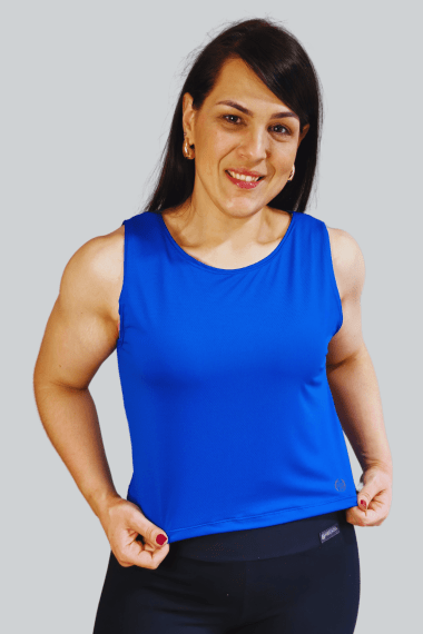 CROPPED FITNESS REGATA AZUL ROYAL