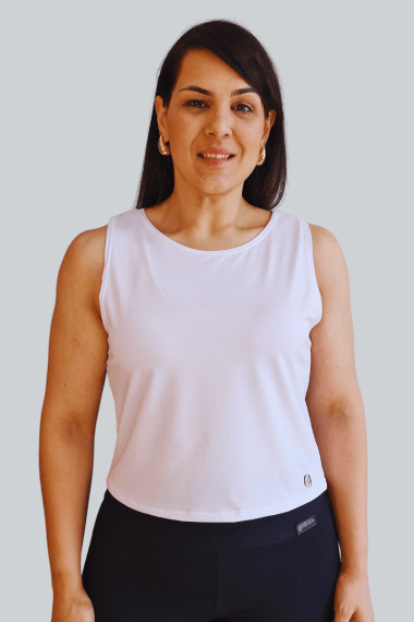 CROPPED FITNESS REGATA BRANCO