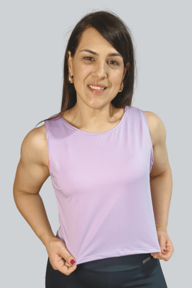 CROPPED FITNESS REGATA LILÁS