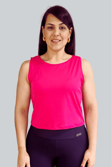 CROPPED FITNESS REGATA ROSA