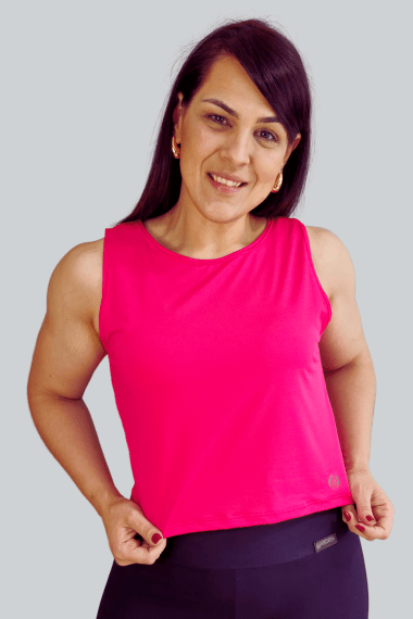 CROPPED FITNESS REGATA ROSA