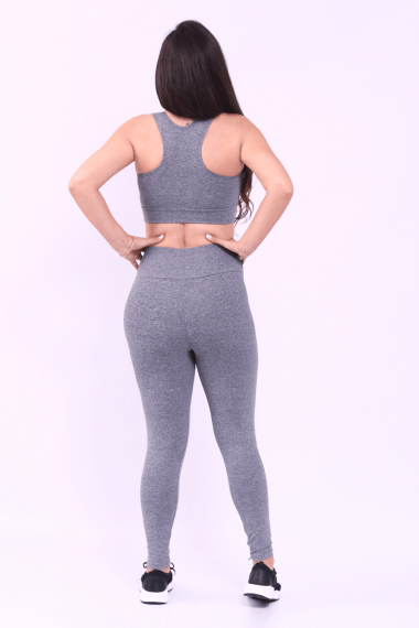 CALÇA LEGGING CINZA CLARO