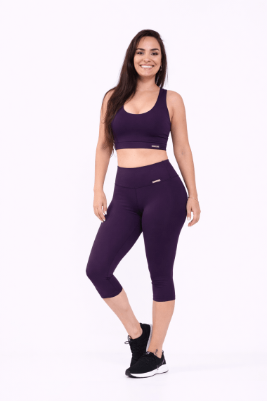 CALÇA CORSÁRIO FEMININA BERINJELA