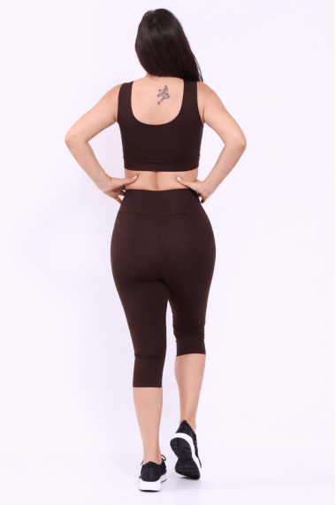 Calça Corsário Feminina Marrom