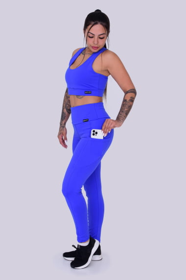 LEGGING COM BOLSO LATERAL AZUL ROYAL