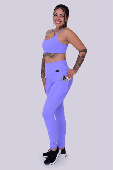 LEGGING COM BOLSO LATERAL LILÁS