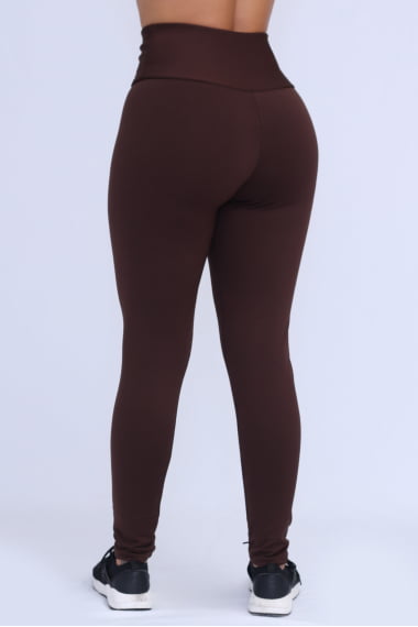  Legging Térmica Peluciada Marrom