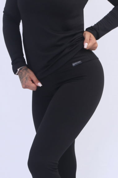  Legging Térmica Peluciada Preta