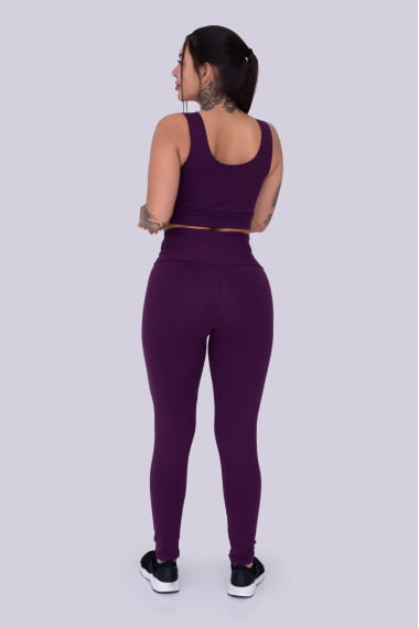 Calça Legging Berinjela
