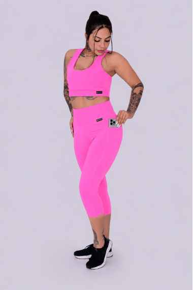 CORSÁRIO COM BOLSO ROSA CHICLETE CORSÁRIO COM BOLSO ROSA CHICLETE
