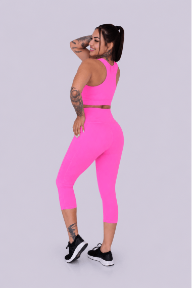 Corsário com Bolso Rosa Chiclete