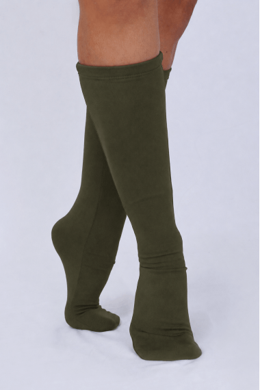MEIA TÉRMICA PELUCIADA VERDE MILITAR