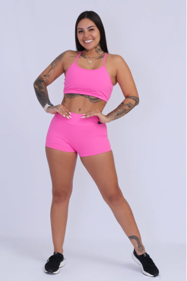 SHORT CROSSFIT ROSA CHICLETE