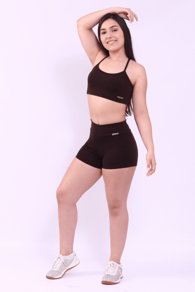 SHORT CROSSFIT MARROM