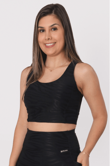 Top Cropped Preto Selva