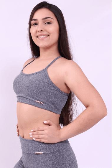 TOP CROSSFIT CINZA CLARO