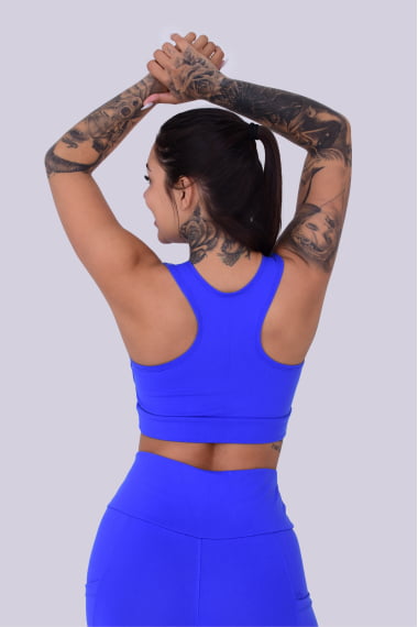 Top Nadador Azul Royal