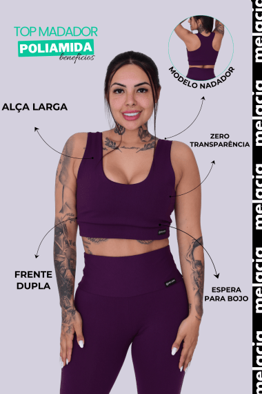 TOP NADADOR BERINJELA